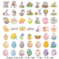 thumbnail image 3 of Easter Ornaments 50 Pcs 100Pcs Happy Easter Day Stickers Easter Bunny Rabbits Eggs Waterproof Stickers for Laptop Water Bottle Phone Skateboard Stickers for Adults Boys Girls Kids, 3 of 4