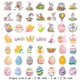 thumbnail image 3 of Pegatinas Giyblacko: 50 unidades, 100 unidades, pegatinas de Pascua, conejos, huevos, impermeables, para portátil, botella de agua, teléfono, monopatín, para adultos, adolescentes, niños y, 3 of 4