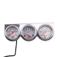 thumbnail image 2 of 2" 52mm Car 3 in 1 Triple Gauge Set Kit Volt Meter Water Temp Oil Pressure, 2 of 3