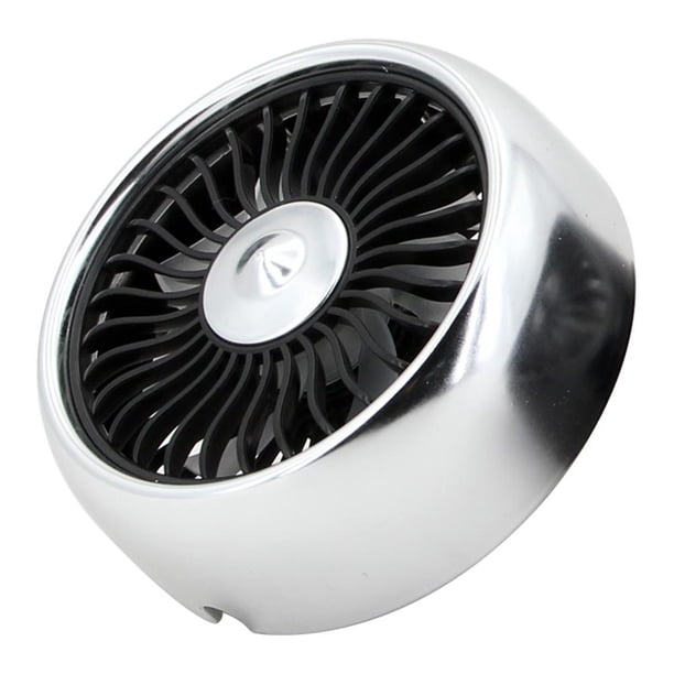 Ventilador de circulación de aire Micro USB Mini enfriador de ventilador de coche (salida de aire plateada)