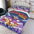 thumbnail image 3 of Pato Darkwing Conjunto de sábanas temático, trío de piezas, cómodo y amigable con la piel, diseño único, regalo de decoración para el hogar para familiares, amigos y fans,135cm *200cm, 3 of 6