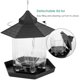 thumbnail image 3 of Comedero para pájaros al aire libre, comedero grande para pájaros colgante, comedero hexagonal para pájaros silvestres en la azotea, contenedor dispensador, caja nido decorativa, 3 of 5