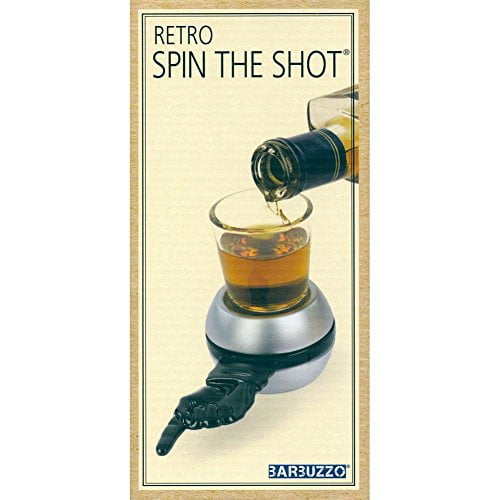 Barbuzzo Retro Spin The Shot Party Drinking Game with