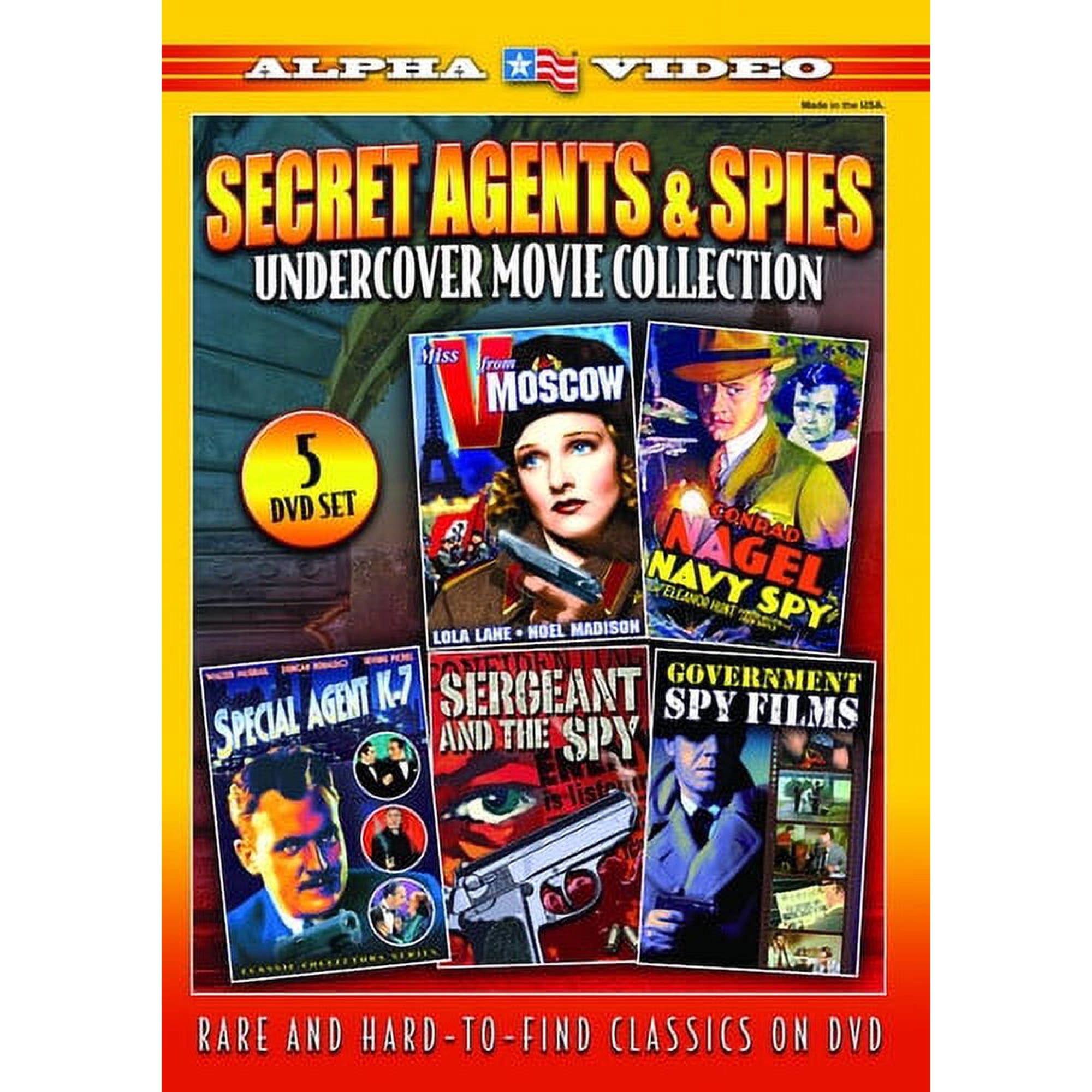 Secret Agents & Spies (DVD) Alpha Video Action & Adventure