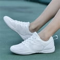 thumbnail image 4 of YOURDIARY Women's White Cheerleading Shoe Athletic Training Competition Sneakers Comfortable Lightweight Tennis Shoes, 4 of 8