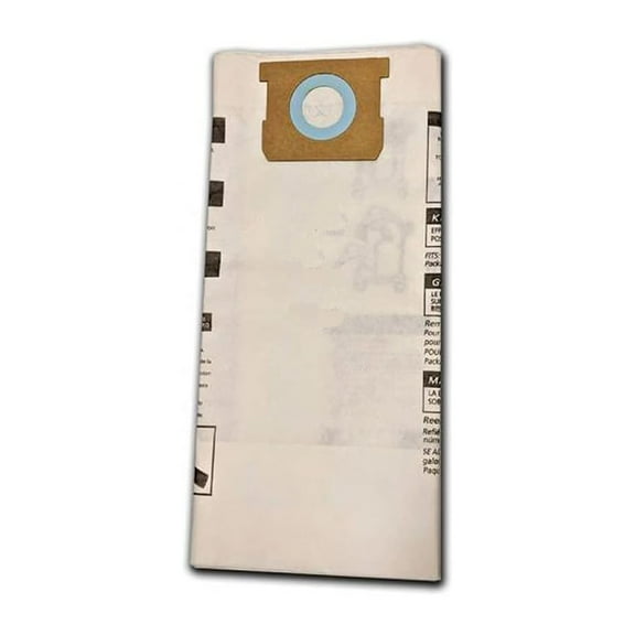 Dry Pickup Vacuum 16 to 22 Gallon Type G Paper Bags 3 Pk Aftermarket Part # GK-54005