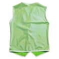thumbnail image 4 of Alvivi Boys Girls Shiny Party Vest Sleeveless Waistcoat Hip-hop Jazz Dance Performance Costume Light Green 9-10, 4 of 7