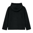 thumbnail image 4 of fatyb Sherpa Pullover Womens Fuzzy Fleece Hoodies Casual Long Sleeve Double Fleece Hooded Sweatshirt, 4 of 7