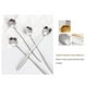 thumbnail image 5 of Cucharas de Café de Mango Largo Yuarrent Tipo 4 Plata, 5 of 6
