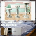 thumbnail image 1 of Xihbxyly Soporte de Cama Roscado, Herramienta Antichirridos, Reduce El Ruido y El Movimiento, Fácil Instalación, Estabilizador de Cama y Muebles, Multiusos, Color Blanco, Tallas S/M/L, 1 of 2