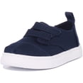 thumbnail image 6 of Toms Cordones Infant's Canvas Slip On Trainers With Double Strap In Blue Size 6, 6 of 6