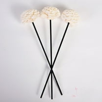 MIPCASE 5Pcs Essential Oil Reed Diffuser Sticks Black Flower Aroma for Relaxing Room Scent