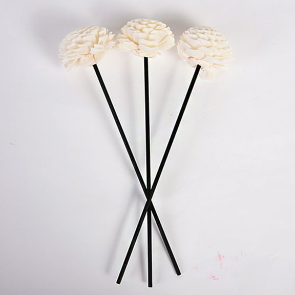 MIPCASE 5Pcs Essential Oil Reed Diffuser Sticks Black Flower Aroma for Relaxing Room Scent
