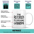 thumbnail image 3 of Funny Mug - I'm Not Retired I'm a Professional Grandpa 11 Oz Ceramic Coffee Mugs - Funny Sarcasm Motivational Retirement gifts for dad papa father granddad grandfather friend father's day gift, 3 of 6