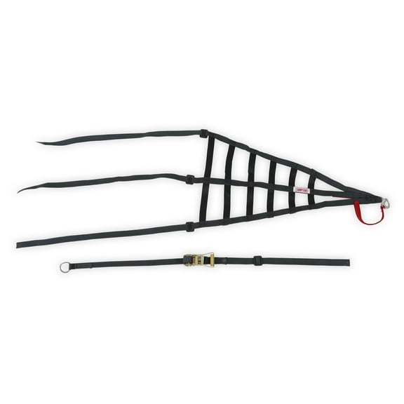 Simpson Racing DNC5RLK Window Net - Triangle - Kevlar® - SFI 37.1 - LH (Driver Side) - Black - Each