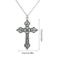 thumbnail image 5 of Gieenan Church Crucifix Necklace Gothic Party Jewelry Pendant Necklace Sweater Chain, 5 of 9