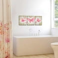 thumbnail image 4 of Hieng 3 Piece Butterfly Pictures Wall Decor Pink and Gold Canvas Wall Art Prints for Girls Glam Fashion Artwork for Bedroom Bathroom(only canvas), 4 of 6