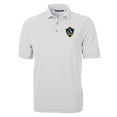 thumbnail image 2 of Men's Cutter & Buck Gray LA Galaxy DryTec Virtue Eco Pique Stripe Recycled Polo, 2 of 3