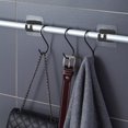 thumbnail image 3 of 2Pcs Curtain Rod Holder Curtain Pole Brackets Curtain Poles Kitchen Bathroom Fixed Rod Bracket, 3 of 5