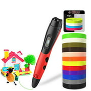 BeTIM 3D Pen with 16 Colors 160Ft PLA Filament Refills 3D Drawing Printing Printer Pen with LCD Screen Automatic FeedingChristmas Gifts Toys for Kids Adults Non-Clogging