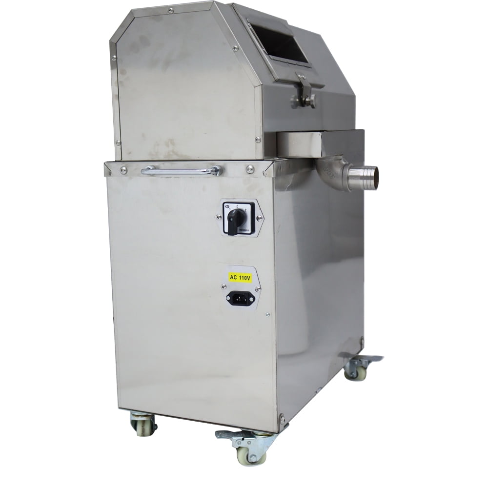 3 Rolls Sugarcane Ginger Press Juicer Square Inlet Electric Commercial 110V 1500W
