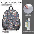 thumbnail image 4 of Funny Canine Print Backpack with Dog Bone Design, Lightweight Mini School Bag for Pet Fans, Cute Travel Companion, 4 of 5
