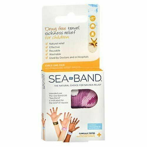 Sea-Band Children Travel Sickness Natural Relief, Wristband Comouflage, 2Ea, 3-Pack