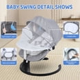 thumbnail image 3 of Happydeer Rocking Stool, Electric Rocking Chair with Intelligent Induction System and Safety Harness, Remote Control Bluetooth-compatible Adjustable Backrest and Timer, 3 of 8