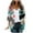 A-White, variant on Kimono Cardigan for Women 3/4 Sleeve Loose Open Front Coverups Casual Tropical Print Cardigans Pink L