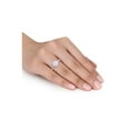 thumbnail image 2 of 1.79 Carat (Ctw) Opal and White Sapphire Ring in 10K Rose Pink Gold for Women, 2 of 6