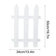 thumbnail image 2 of Plastic PVC Garden Fence Panel 4x4ft Outdoor Decorative Barrier for Vegetable Gardens & Rural Courtyards Weather- Material, 2 of 5