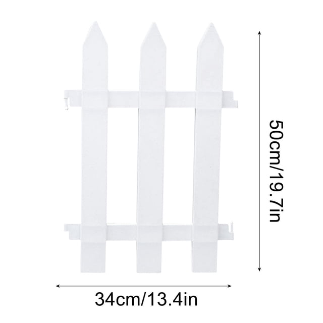Plastic Garden Fence, Weather-Resistant PVC Outdoor Fencing, Durable Vegetable Garden Edging, Decorative Courtyard Border for Lawn, Farm, and Landscape