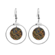 thumbnail image 1 of Classical Abstract Lotus patrones de pescado Los pendientes cuelgan del aro de la joyería del círculo de la gota Unbranded M, 1 of 3
