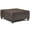 Distressed Brown, variant on Allora Faux Leather Coffee Table Ottoman in Distressed Brown