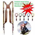 thumbnail image 4 of Juego de pulsera con correa de hombro doble para cámara, correa de cámara Dual ajustable de liberación rápida para cámara DSLR SLR DV, 2 uds., 4 of 8