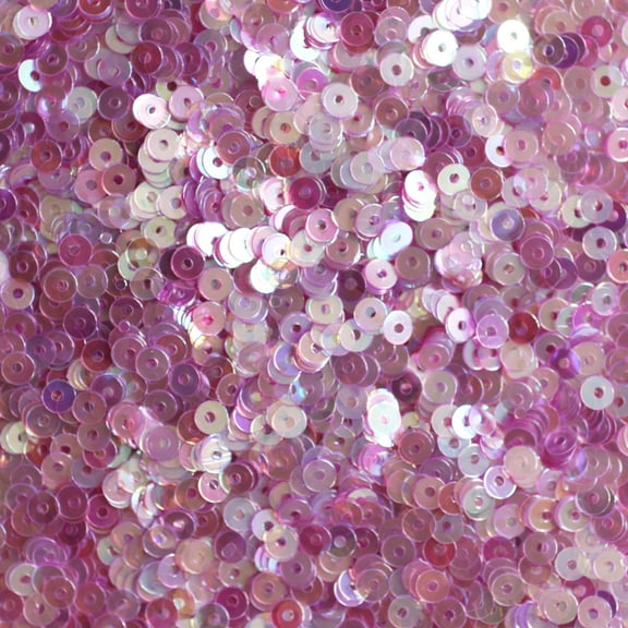Lilac Light Purple Sequins 3mm Crystal Rainbow Iris Iridescent Made in USA