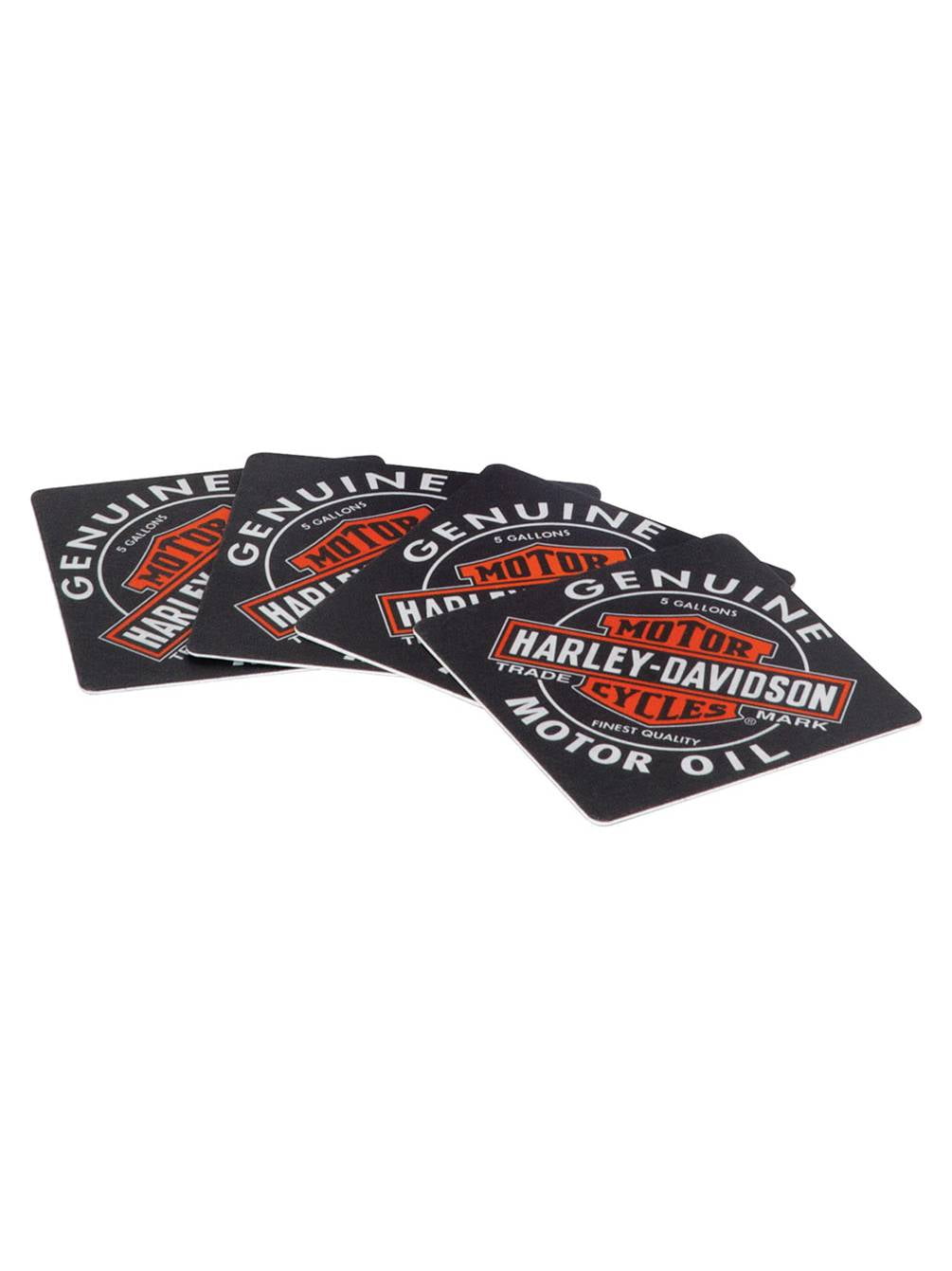 FLAMING ACES SET OF 4 COASTERS RUBBER WITH FABRIC TOP