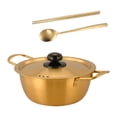 thumbnail image 1 of Olla coreana para cocinar ramen, olla para mariscos, olla práctica de calentamiento rápido para fideos instantáneos coreanos, olla para sopa de kimchi 24 cm, 1 of 9