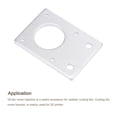 thumbnail image 4 of Unique Bargains Stepper Motor Mounting Bracket Mount Plate 42mm Silver Tone for 3D Printer, 4 of 5