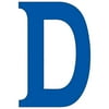 Plaid Wood Letter D, 1 Each