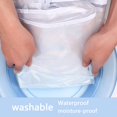 thumbnail image 4 of Garment Rack Cover Transparent PEVA Rail Rack Cover Clear Zip Clothing Dustproof Waterproof Bag Apparel Storage Display, 4 of 9