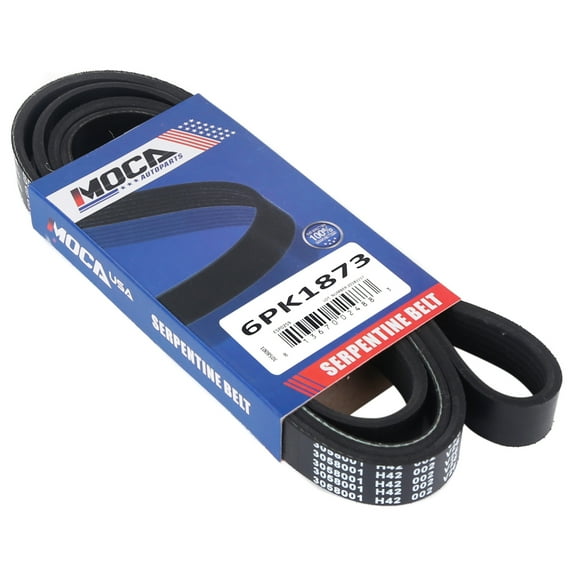 MOCA AUTOPARTS 6PK1873 Serpentine Belt Fit for 2002-2005 Audi A4 3.0L & 1997-2001 Audi A6 Quattro 2.8L & 2003-2008 Toyota Matrix Corolla 1.8L & 1998-2005 Volkswagen Passat 2.8L