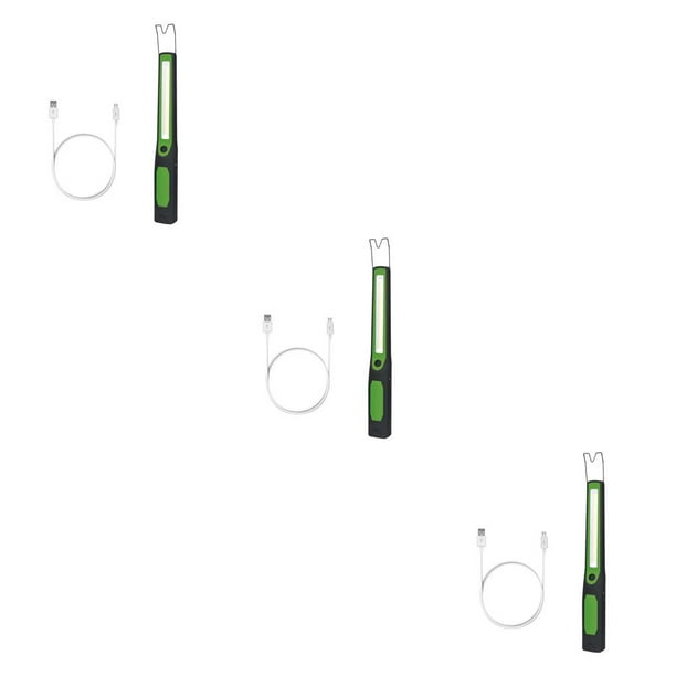 Yuarrent COB luz de trabajo recargable plástico LED lámpara de inspección de mano linterna multifuncional accesorios de iluminación verde Type1 NO1