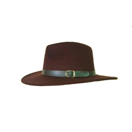 Deluxe Felt Gangster Hat - Trilby Wool Felt Fedora Aussie Hat Deluxe Mens Costume Mobster Gangster Cowboy