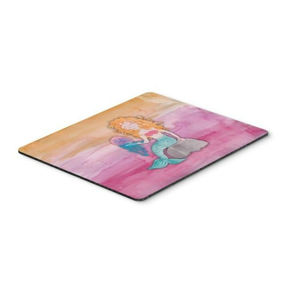 Blonde Mermaid Watercolor Mouse Pad, Hot Pad or Trivet