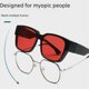 thumbnail image 5 of Gafas de miopía, gafas cuadradas, gafas de sol polarizadas, gafas de visión nocturna amarillas que cambian de color para hombres y mujeres, 5 of 5