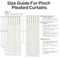 thumbnail image 4 of Topfinel Light Filtering Curtains Natural Pinch Pleated Drapes Back Tab Pinch Pleat Hooks Rings Window Treatments for Living Room Bedroom,Linen, 40x84 inch, 2 Panels, 4 of 11