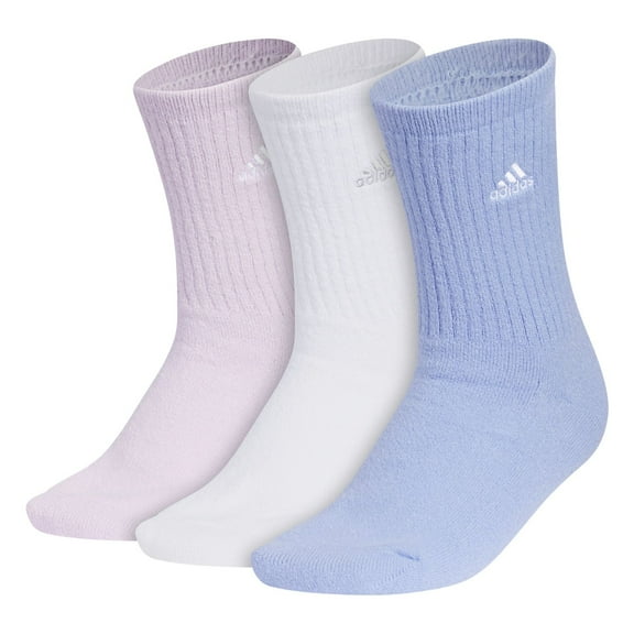 Women's adidas Cushioned Comfort 3-Pack Crew Socks Color: Green Size: N/A