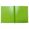 thumbnail image 2 of Plastic Folders with Pockets and Prongs, 2 Pocket Folders with Fasteners, Heavy Duty Poly Folders with Brads for 3 Hole Punched Paper, File Folders for School&Office Home Organization(Grass Green), 2 of 9