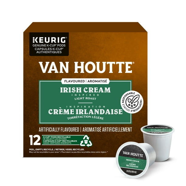 Capsules K-Cup de café Irish Cream Van Houtte, torréfaction légère Boîte de 12